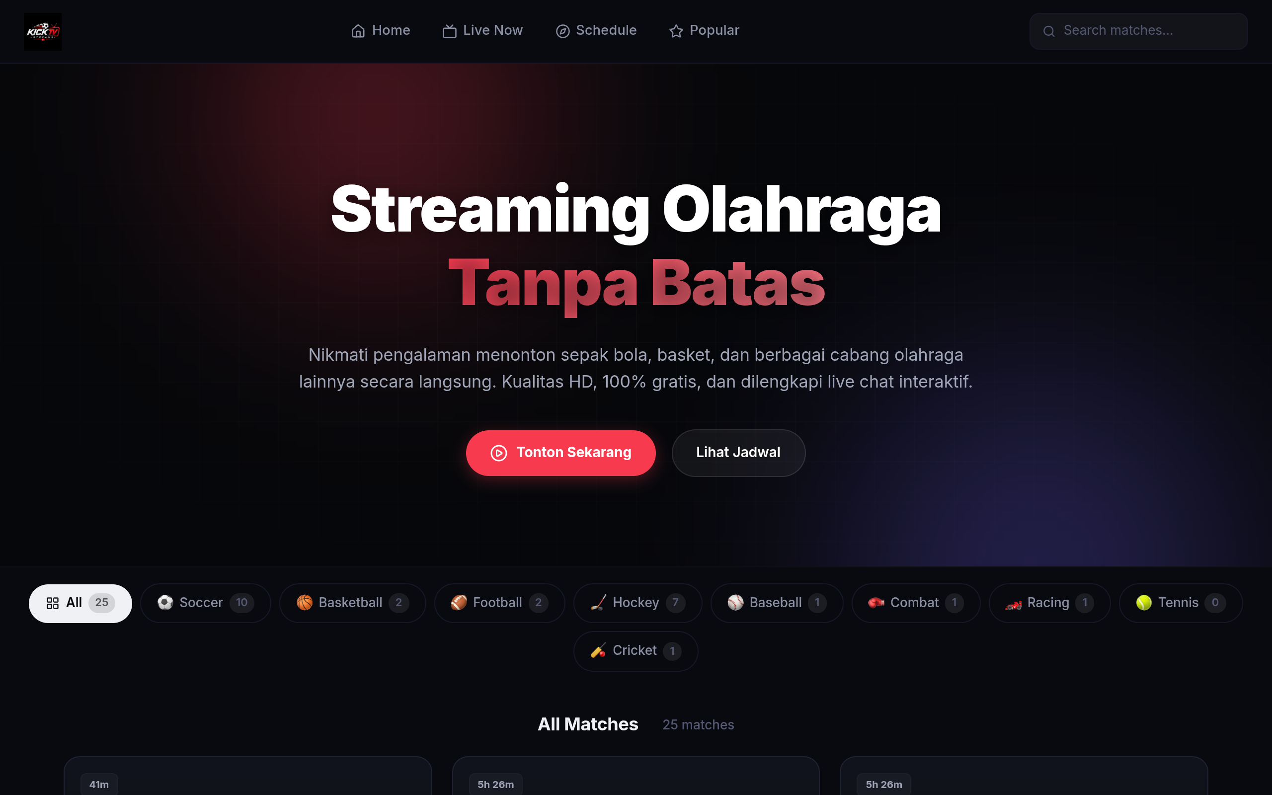 kickTvStreams